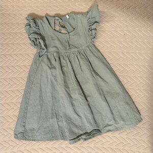 Charming Green Kids Dress